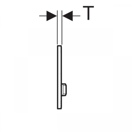CLAPETA ACTIONARE REZERVOR INCASTRAT SIGMA 50  CULOARE METALICA ALAMA - ALAMA, ALBA [3]