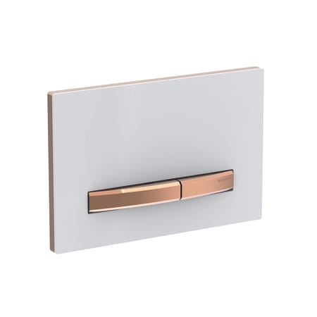 Clapete de actionare - Geberit Sigma 50 alba cu butoane rosii aurii