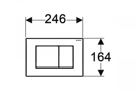 CLAPETA ACTIONARE REZERVOR INCASTRAT DELTA30 CROM MAT [1]