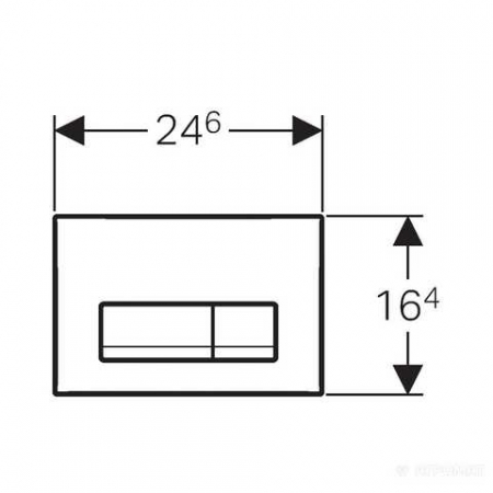 CLAPETA ACTIONARE REZERVOR INCASTRAT DELTA50 CROM MAT [1]