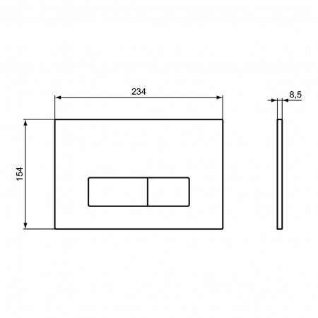 CLAPETA ACTIONARE MECANICA OLEAS M2 DUAL NEGRU [1]