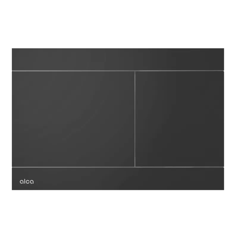 Baie - Clapeta WC Alca Fun ,dubla,orizontala,24.7 X 16.5 cm ,otel,negru,mat, Fun Black