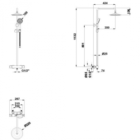 SISTEM DUS CU BATERIE TERMOSTATICA T-147 [1]