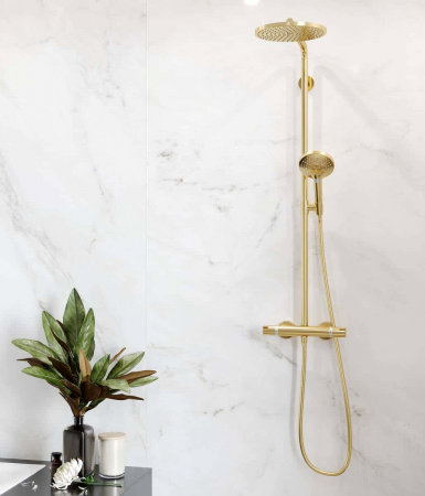 SISTEM DUS RAINDANCE SELECT S 240 1JET P TERMOSTATIC,  POLISHED GOLD OPTIC [1]