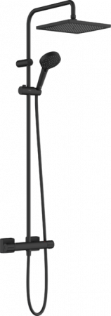 Coloane de dus - SISTEM DUS VERNIS SHAPE 240, TERMOSTATIC, 1 JET, NEGRU MAT