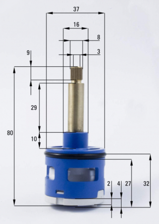 Comutator funcții, pentru panourile de duș, Deante, , [2]