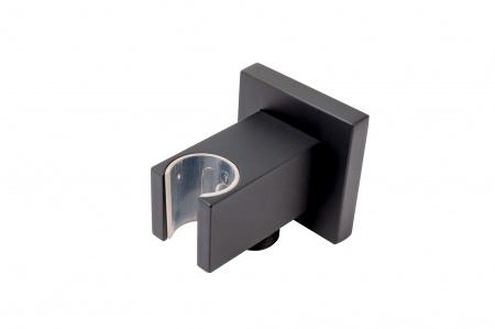 Sisteme de dus - RACORD DUS PATRAT INULA PENTRU BATERIE INCASTRATA, CU SUPORT DUS, 1/2 , NEGRU