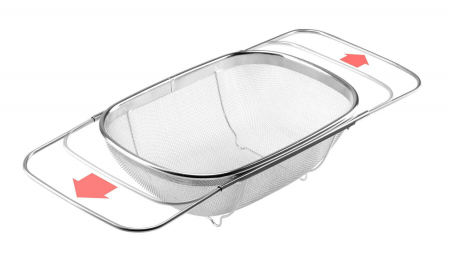 Coș din oțel, pentru scurgerea legumelor și fructelor, Deante, ,Cromat [1]