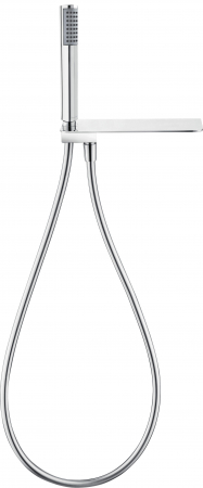 Cot conector pentru furtun, cu set de duș, cu raft, Deante, ,platină [1]