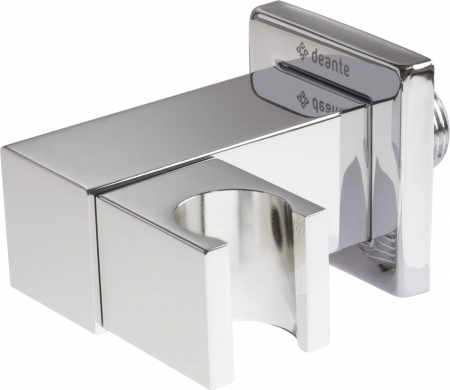 Cot conector pentru furtun, pătrat, cu mâner pentru dușul de mână, Deante, ,Cromat [1]