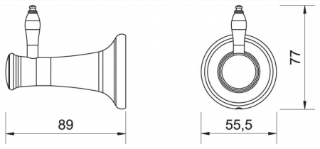 CARLIG SIMPLU LACRIMA, BRONZ [1]
