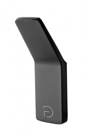 Cuiere si suporti prosop - CARLIG SIMPLU PIAZZA, NEGRU