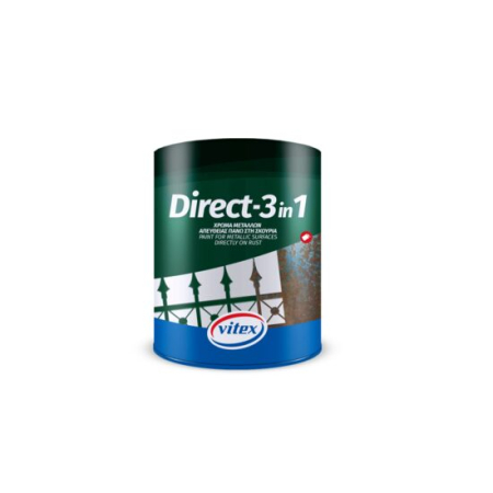 Emailuri pentru metal și lemn - Vopsea email anticorozivă lucioasă VITEX Direct 3 în 1, 48 verde, 750ml 