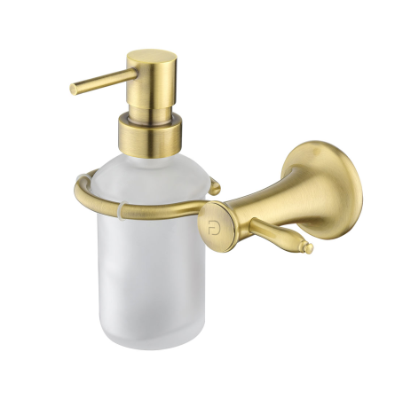 Accesorii de baie - Dozator sapun lichid Lacrima, sticla mata/bronz