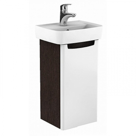 Dulapuri baza si blaturi lavoar - MOBILIER REKORD PENTRU LAVOAR 32.5X59.1X28.5  ALB LUCIOS/WENGUE