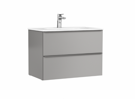 Dulapuri baza si blaturi lavoar - DULAP SHONA 80X56X45.2 CM PENTRU LAVOAR, DOUA SERTARE, GALET MAT