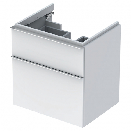 Dulapuri baza si blaturi lavoar - MOBILIER iCON PENTRU LAVOAR 595X620X477 CU 2 SERTARE,ALB LUCIOS