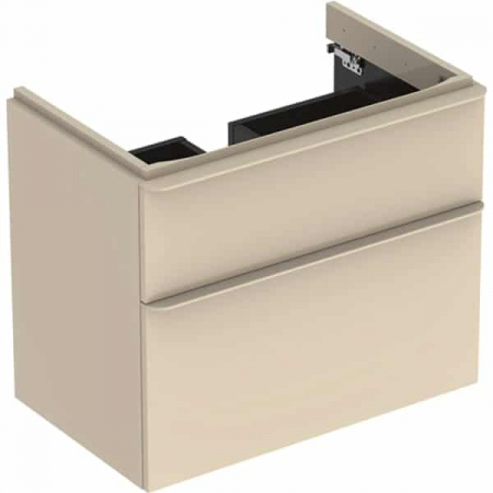 MOBILIER PENTRU LAVOAR SMYLE SQUARE CU DOUA SERTARE 73.4X61.7 GRI NISIP