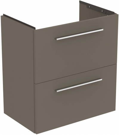 Mobilier baie - UNITATE LAVOAR I.LIFE S SUSUPENDATA 60 CM CU 2 SERTARE FARA MANERE,GRI CUART MAT