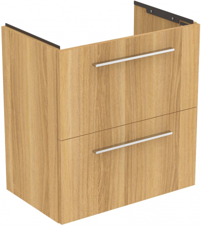 Mobilier baie - UNITATE LAVOAR I.LIFE S SUSUPENDATA 60 CM CU 2 SERTARE FARA MANERE,STEJAR NATURAL