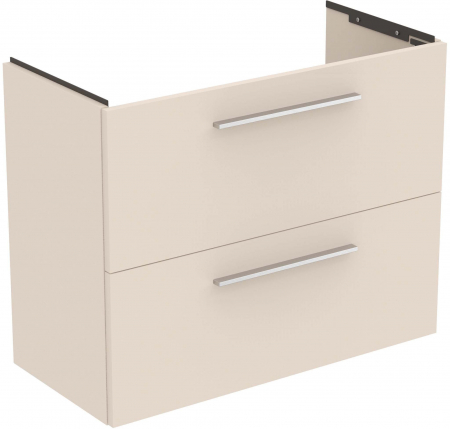 Baie - UNITATE LAVOAR I.LIFE S SUSUPENDATA 80 CM CU 2 SERTARE FARA MANERE,BEJ NISIPIU MAT