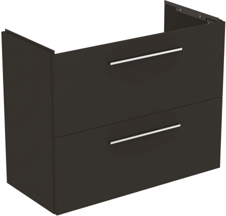 Mobilier baie - UNITATE LAVOAR I.LIFE S SUSUPENDATA 80 CM CU 2 SERTARE FARA MANERE,GRI CARBON MAT