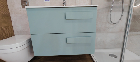 Dulapuri baza si blaturi lavoar - CORP MOBILIER STREET 80X60X45, 2 SERTARE, GIADA OPACO LC510