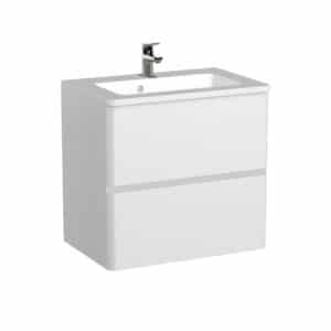 Baie - MOBILIER ANNA 60 , 2 SERTARE SOFT CLOSE, ALB LUCIOS NOU