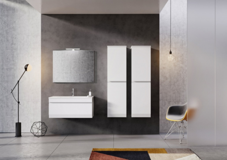 MOBILIER HORYZONT 90 CM,1 SERTAR SOFT-CLOSE, ALB SEMI-MAT NOU [1]