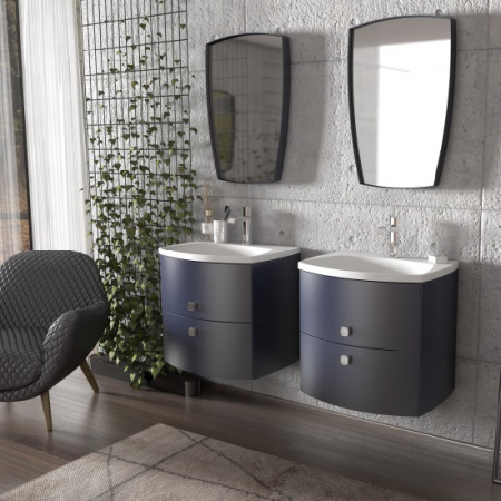 MOBILIER LOUIS 102 CM, 2 SERTARE SOFT-CLOSE, BLEUMARIN MAT [2]