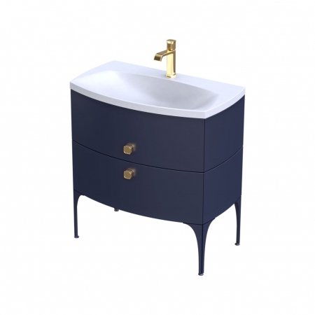 Baie - MOBILIER LOUIS 82 CM,  2 SERTARE SOFT-CLOSE, BLEUMARIN MAT