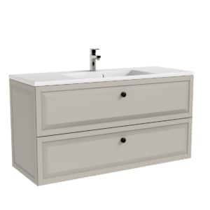 Dulapuri baza si blaturi lavoar - MOBILIER MONTEBIANCO 120 CM, 2 SERTARE, SAND MAT