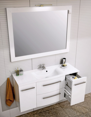 MOBILIER WAVE 120, SASE SERTARE (DOUA INTERNE) SOFT CLOSE, ALB LUCIOS NOU [4]