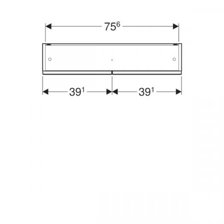 DULAP CU OGLINDA 80 CM SELNOVA SQUARE CU DOUA USI, LAVA [2]
