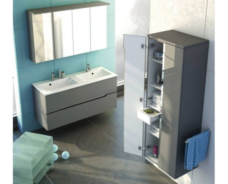 COLOANA MOBILIER SILVER 500X350X1440  2 USI, GRI MAT NOU [1]