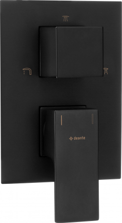 Sisteme de dus - Element extern, pentru baterie BOX, Deante, BUILT-IN BOX,Negru