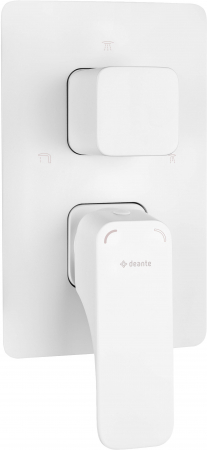 Sisteme de dus - Element extern, pentru baterie BOX, Deante, BUILT-IN BOX,Alb