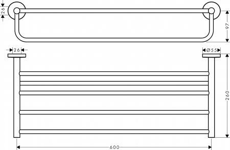 SUPORT PROSOP LOGIS UNIVERSAL, CROM [1]