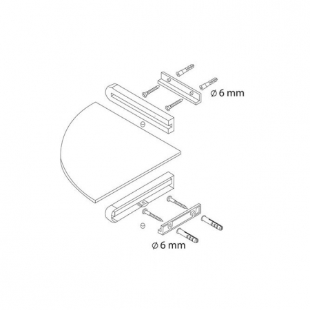 ETAJERA STICLA COLT FUTURA NEGRU [1]