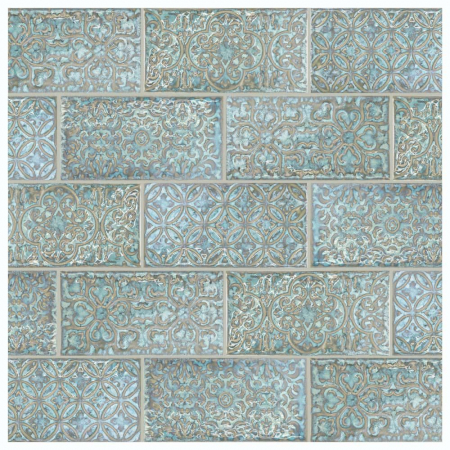 Faianta Bestile Zurbaran Aquamarina 11.2x22.4 cm, albastru [1]