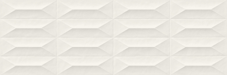 Placi ceramice - Faianta rectificata 30x90 Marazzi COLORPLAY WHITE STRUTTURA CABOCHON 3D