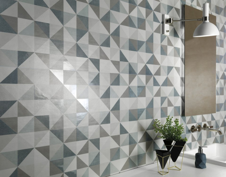 faianta FAP Milano Mood Texture Triangoli 50x120, faianta rectificata decorativa, faianta geometrica perete, placi ceramice moderne, faianta premium interior [2]