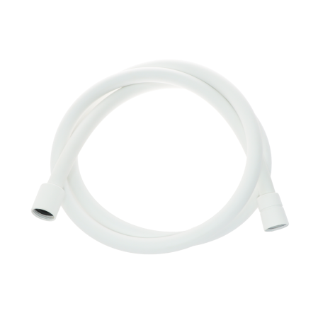 Furtune de dus - Furtun de dus anti-twist Inula, 150 cm, PVC cu capat conic, alb