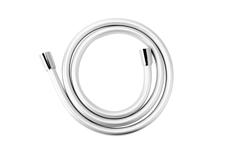 Furtune de dus - Furtun de dus anti-twist Inula, 150 cm, PVC cu capat conic, argintiu