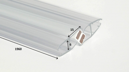 Garnituri, pentru cabinele Kerria Plus - magnetic, Deante, , [1]