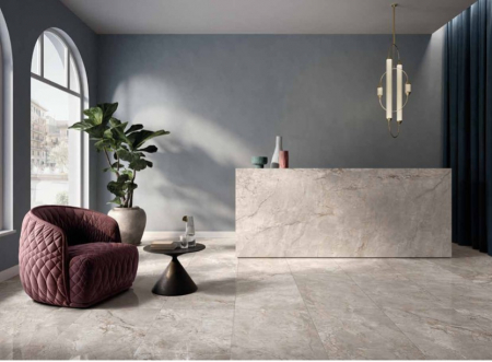 Placi ceramice - gresie 60*120 Keope Elements Lux  Silver Grey
