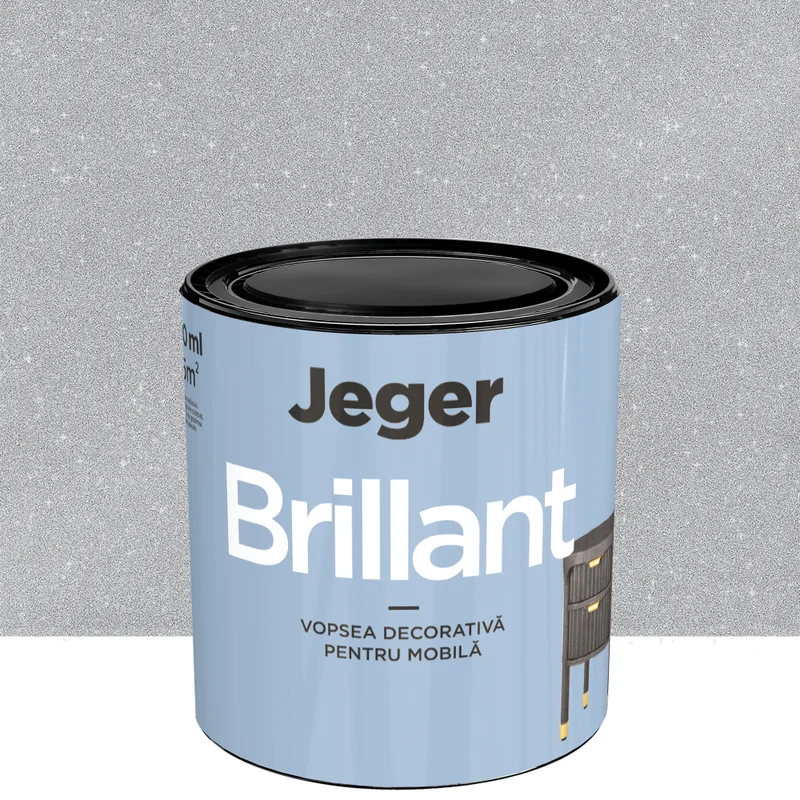 Tehnici decorative Jeger - Jeger Brillant mobila Silver – vopsea decorativa structurata cu efect decorativ – - Caprice Decor