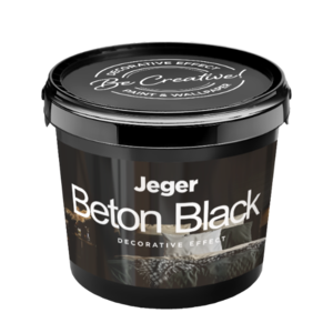 Jeger Efect Beton Black – vopsea decorativa structurata cu efect decorativ – - Caprice Decor