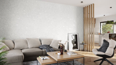 Jeger Efect Onyks White – vopsea decorativa structurata cu efect mineral decorativ – - Caprice Decor