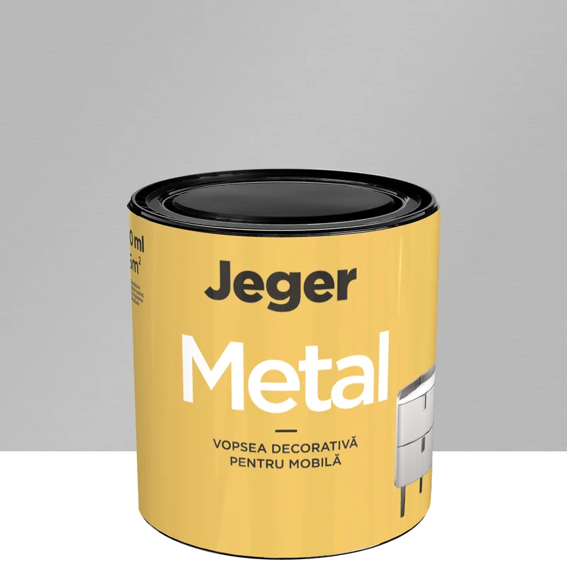 Tehnici decorative Jeger - Jeger Metal mobila Silver – vopsea decorativa structurata cu efect decorativ – - Caprice Decor